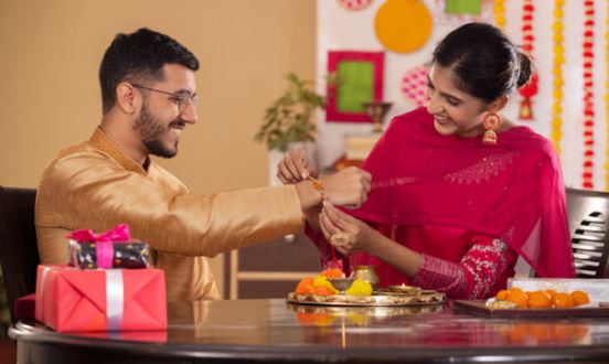 The festival of Raksha Bandhan a festival of brothers and sisters.