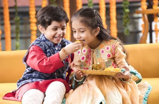 The festival of Raksha Bandhan a festival of brothers and sisters.